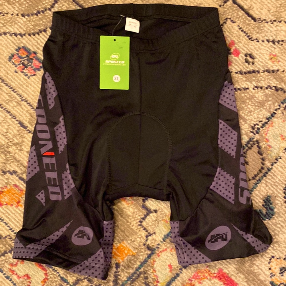 Men’s Sponeed cycling shorts, padded, L/XL, brand new with tags